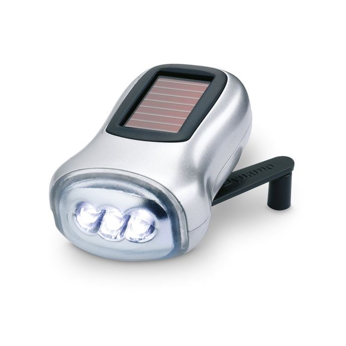 KC7130-16Dynasol Dynamo Taschenlampe_ Mattsilber