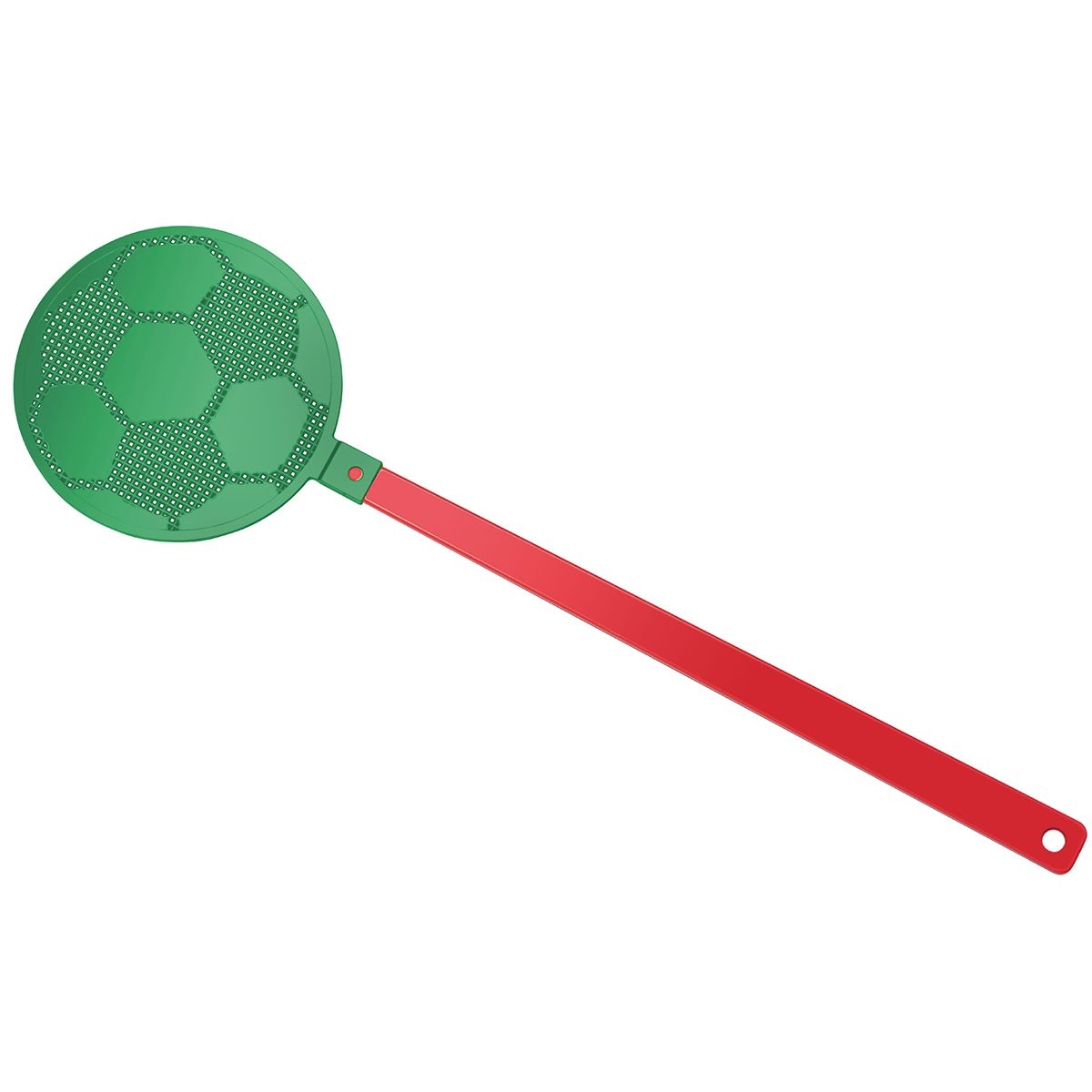 HE8410-1-2Fliegenklatsche _Fussball_ rot_ gruen HE8410-1-2Fliegenklatsche _Fussball_ rot_ gruen