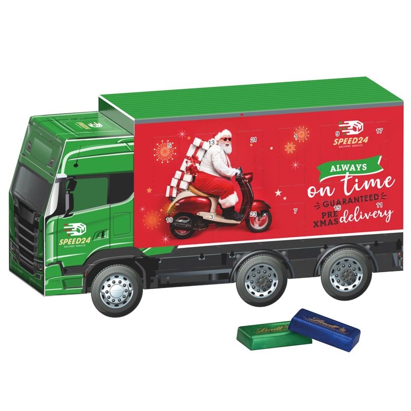 JG20026-1Adventskalender LKW_ Lindt Schokotaefelchen_ Motiv-Vorlage