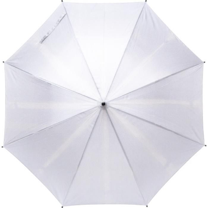GI8467-02Automatik-Stockschirm aus rPET-Pongee Frida_ Weiss GI8467-02Automatik-Stockschirm aus rPET-Pongee Frida_ Weiss