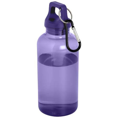 PF100778-8Oregon 400 ml RCS-zertifizierte Trinkflasche aus recyceltem Kunststoff mit Karabiner _ dusk violett