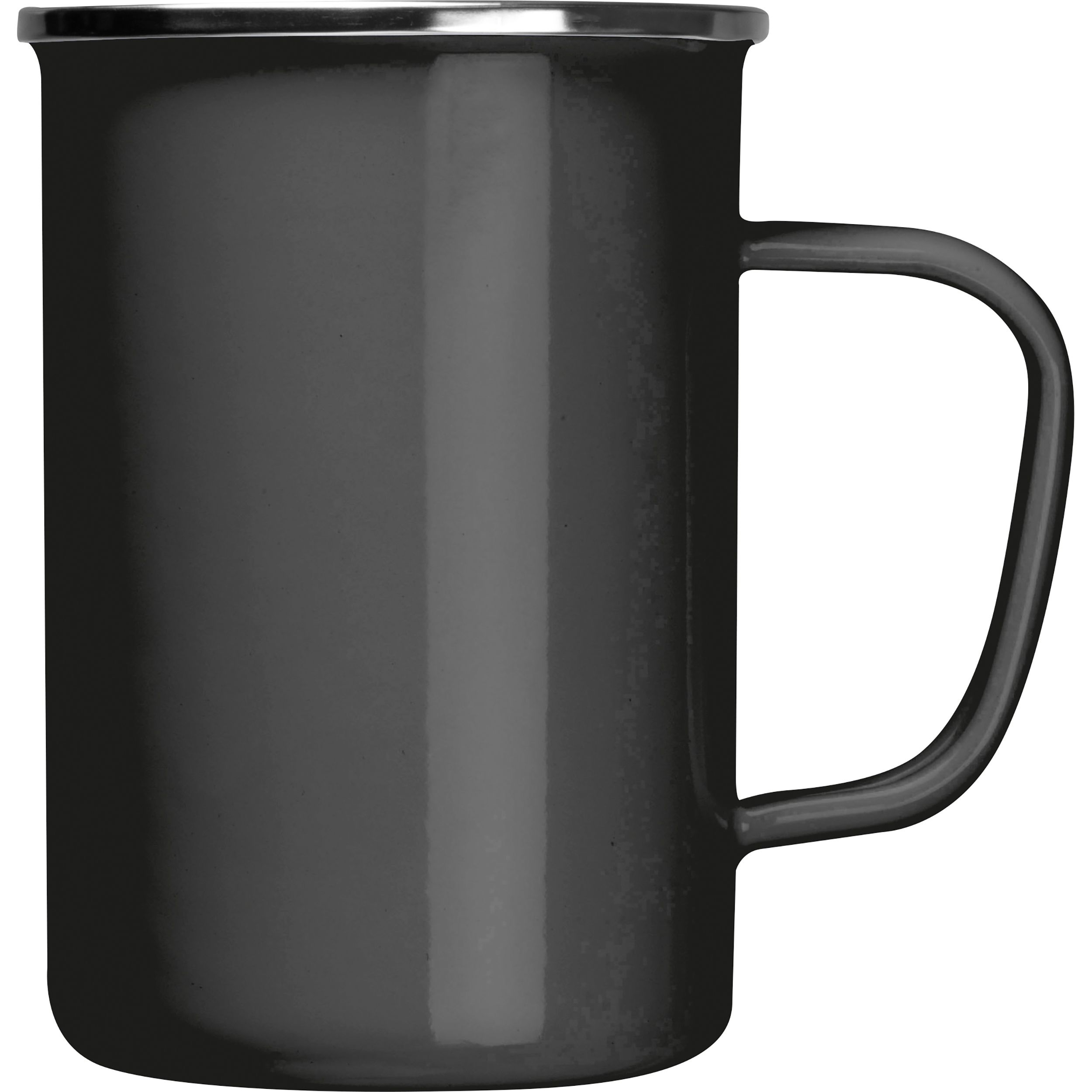 MA83857-03Emaille Tasse GENE_ schwarz