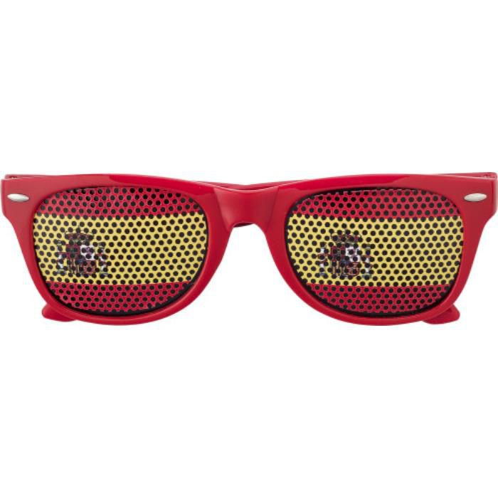 Fan Sonnenbrille aus Plexiglas Lexi, rot/gelb