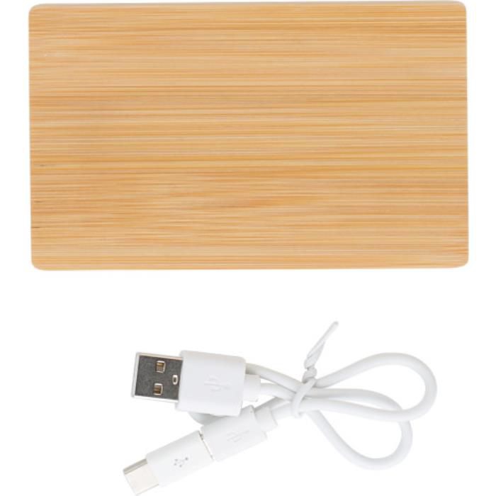 GI9147-11Powerbank aus Bambus Ruby_ Braun