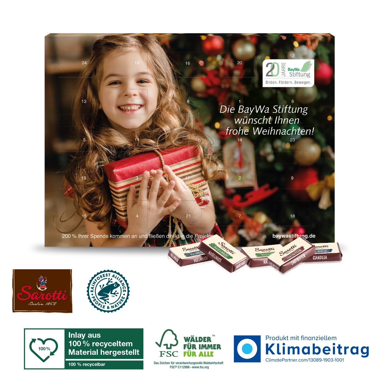 CD95312-02Wand-Adventskalender Sarotti „Business Exklusiv“_ Individuelles Motiv