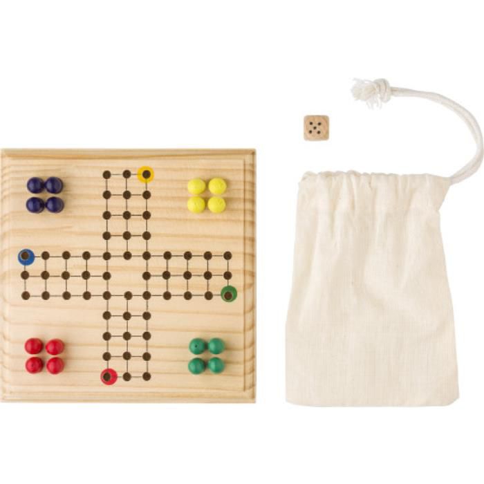 GI736608Ludo-Spiel aus Holz Yasir