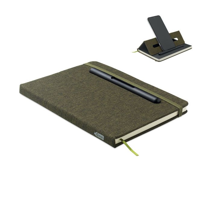 MO2687-60Rinbook DIN A5 Notizbuch RPET_ dunkelgruen