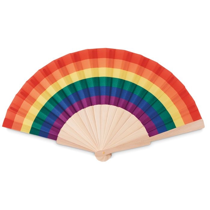 MO6446-99Bowfan Faecher regenbogenfarbig_ bunt