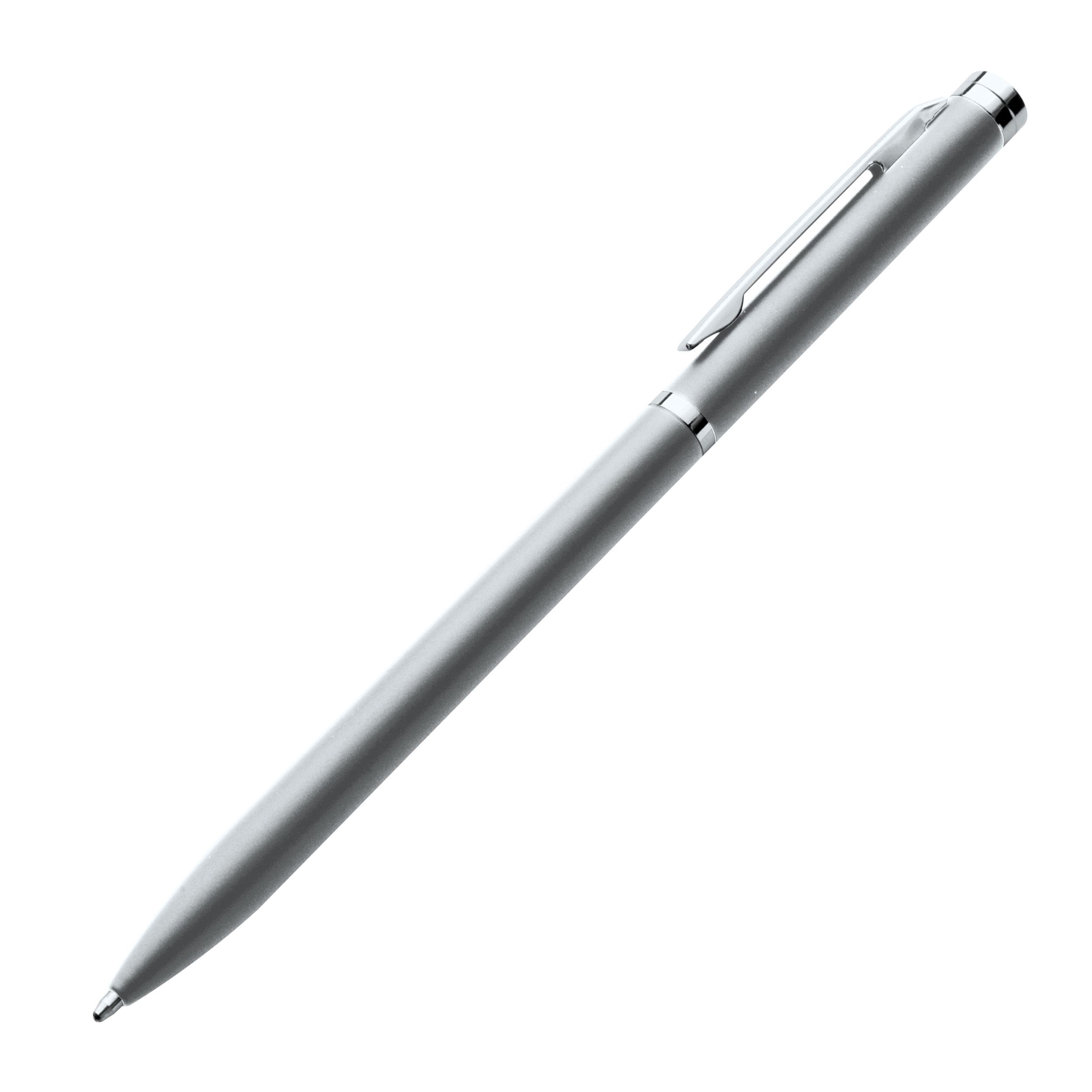 MA17605-07Metall Kugelschreiber in schlanker Form_ silbergrau