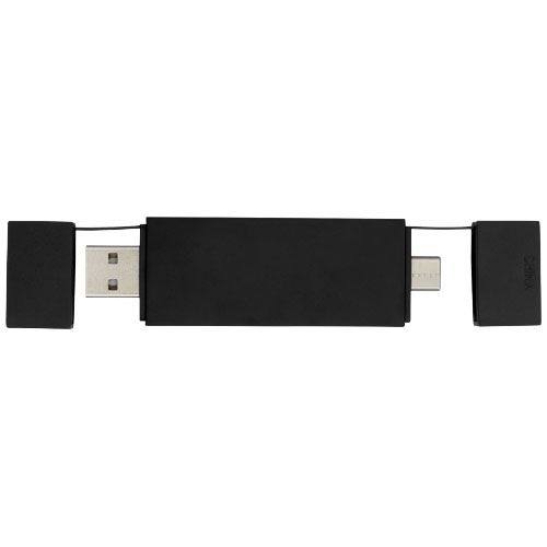 PF124251-4Mulan doppelter USB 2.0-Hub_ schwarz