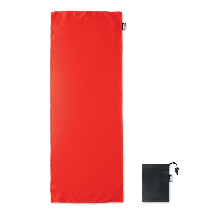 MO9918-05Tuko Rpet RPET Sporthandtuch mit Beutel_ rot