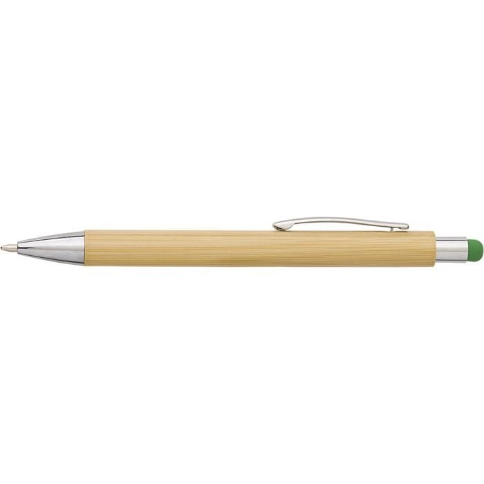 GI548774-19Kugelschreiber aus Bambus und Kunststoff Claire_ lime