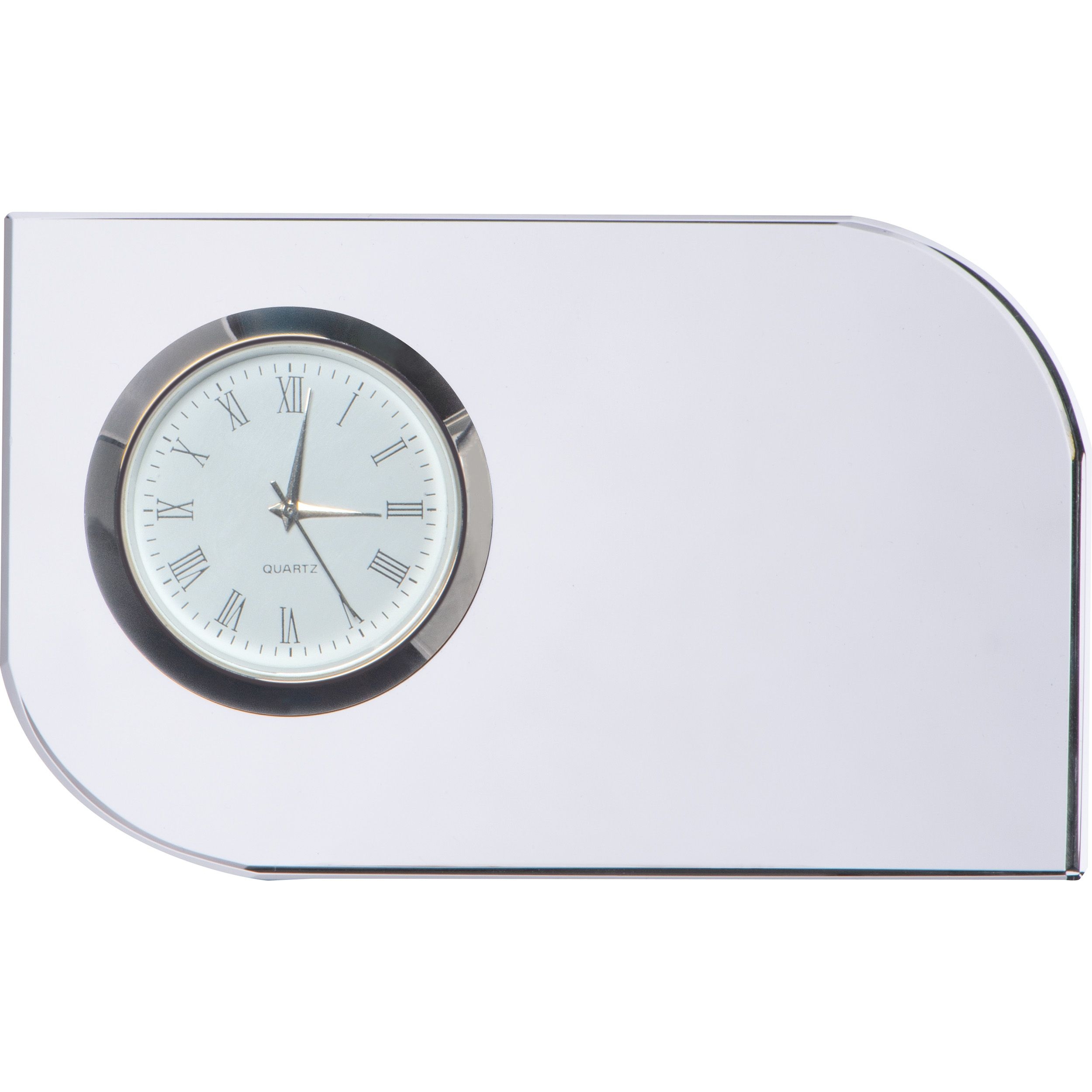 MA27503-66Glasblock mit Uhr_ transparent
