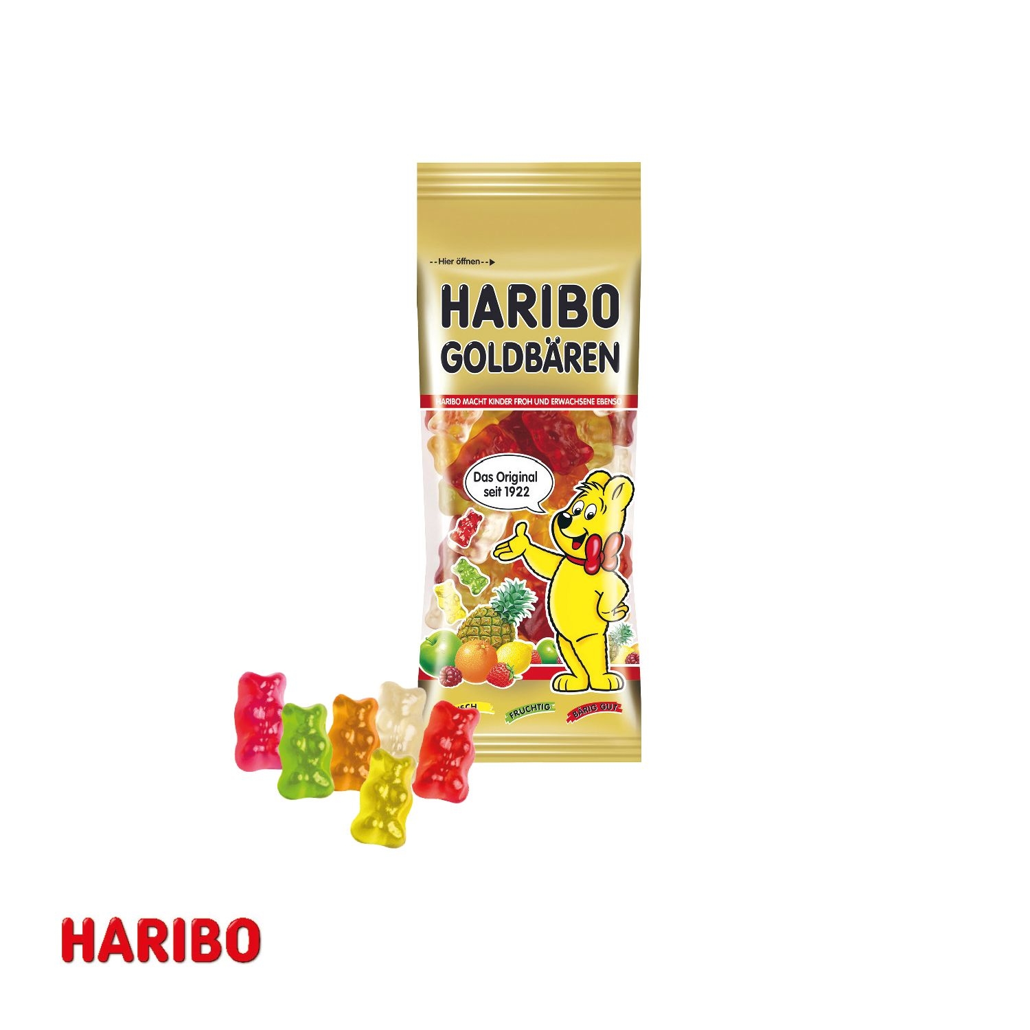 CD91735-013D Praesent Schiff mit Haribo Goldbaeren_ HARIBO Goldbaeren