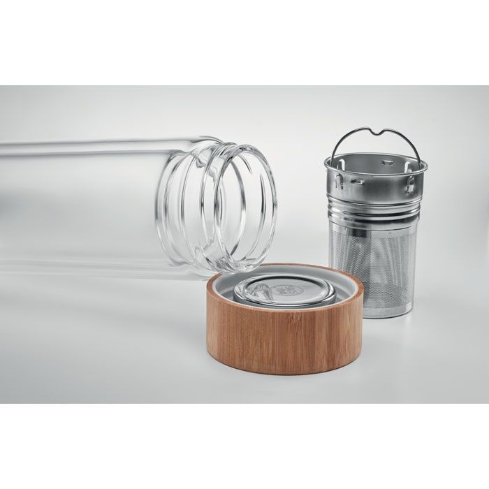 MO9420-22Batumi Glass Trinkflasche Glas 400ml_ transparent