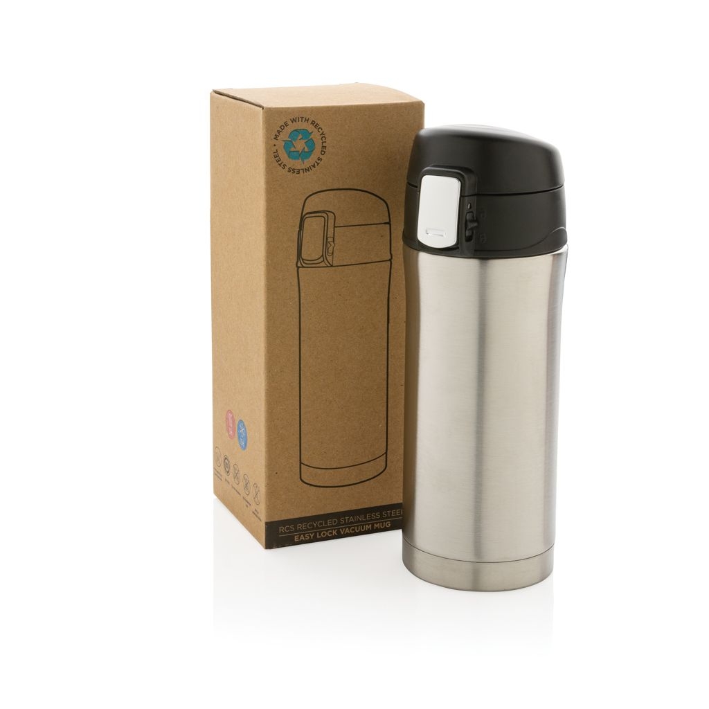 XDP435.06-2Easy-Lock Vakuum-Becher aus RCS recyceltem Stainless-Steel_ silber