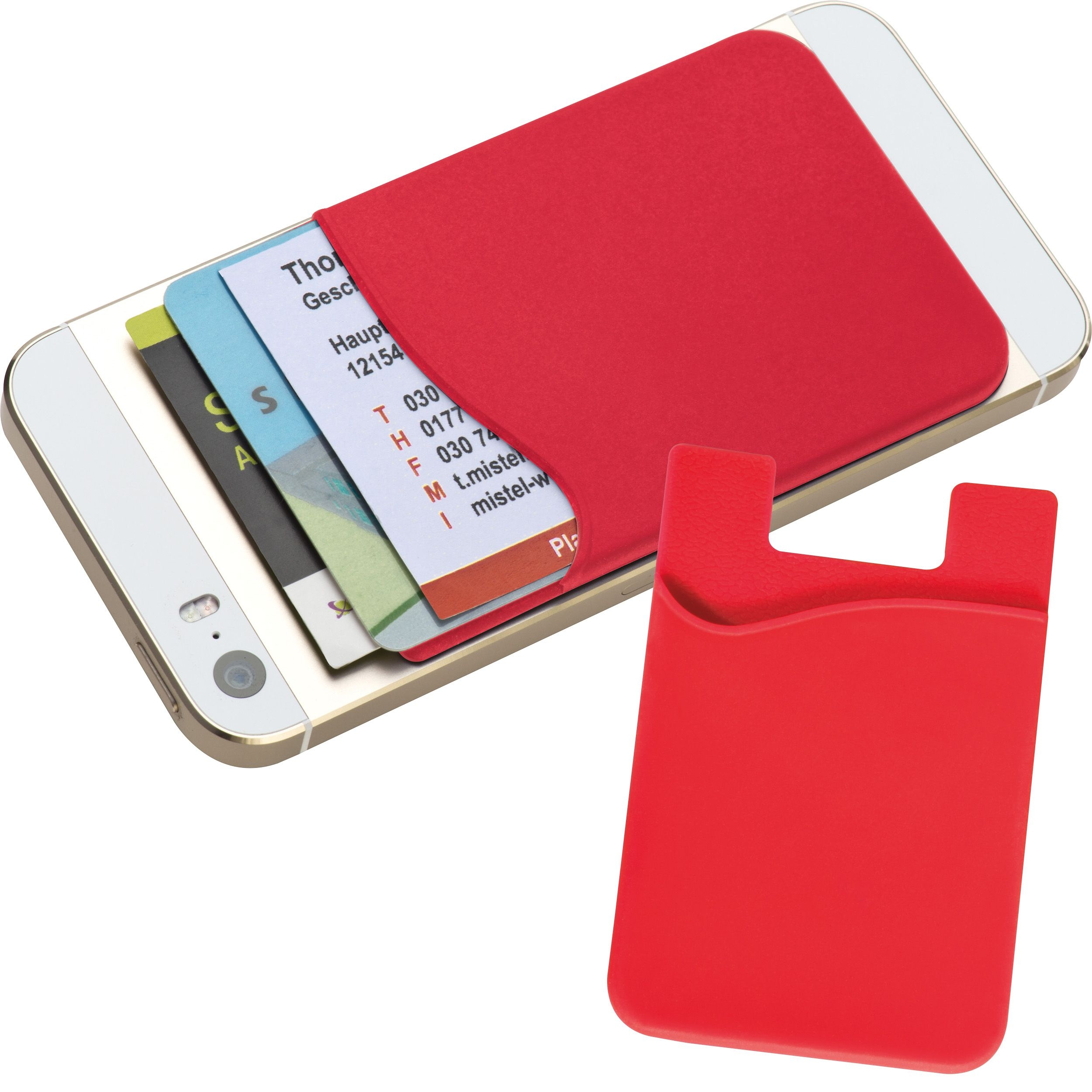 MA22864-05Kartenhalter fuer Smartphones zum Aufkleben _ rot MA22864-05Kartenhalter fuer Smartphones zum Aufkleben _ rot