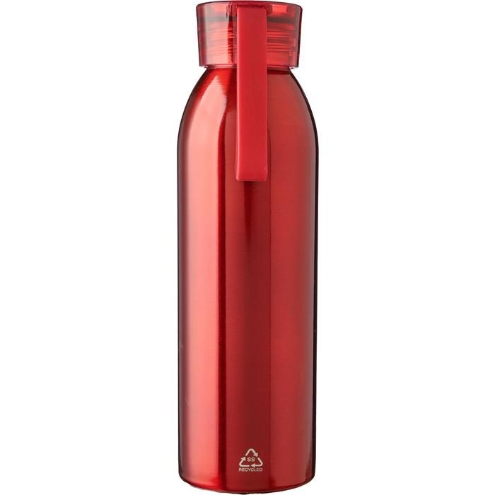 GI1171297-08Einwandige Edelstahl-Trinkflasche 650 ml Cindy_ rot
