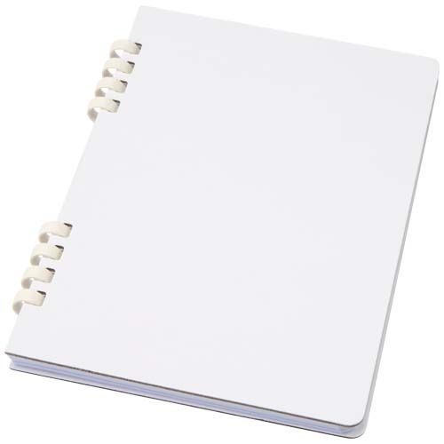 PF107046-1Fil A5 Hardcover RCS recyceltes Spiralnotizbuch_ weiss