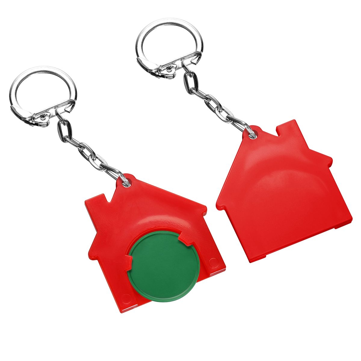 HE7516K-2-1Chiphalter mit 1€-Chip _Haus_ gruen_ rot