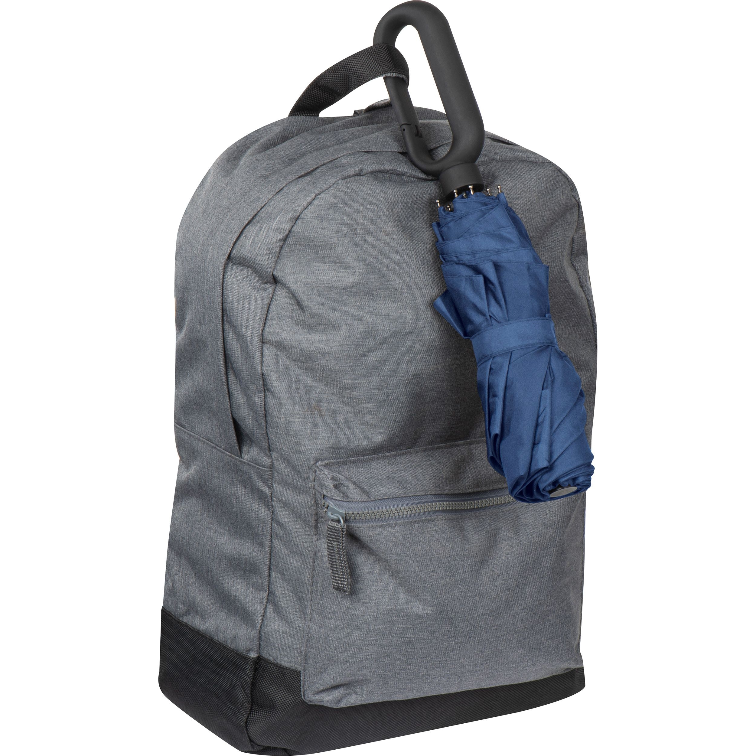 MA40885-04Taschenschirm aus Pongee mit Karabinergriff_ blau
