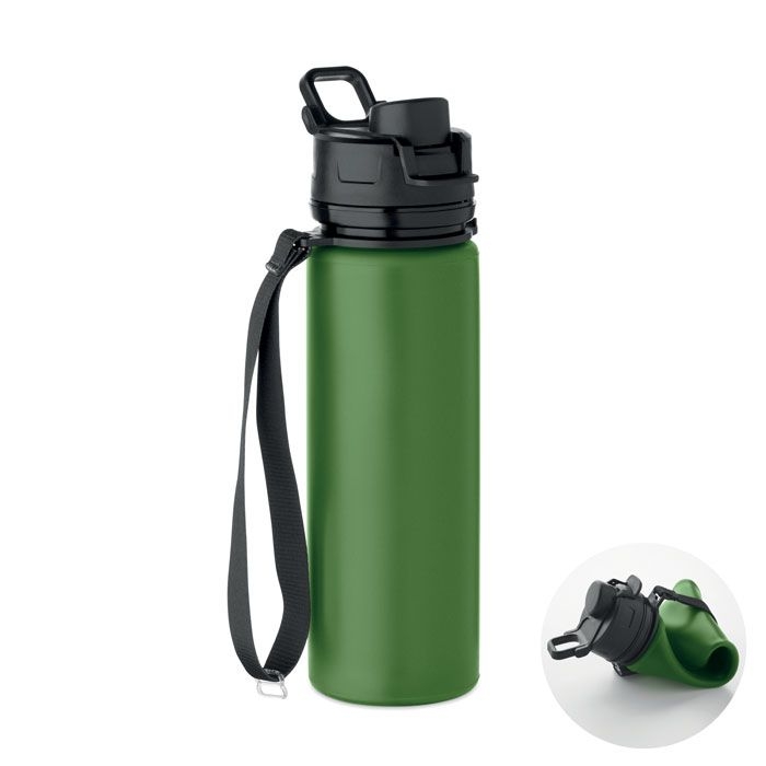 MO2944-60Lett Faltbare Sportflasche Silikon_ dunkelgruen