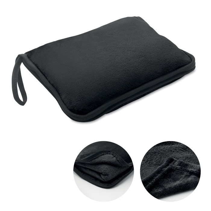 MO2568-03Cozy Reisedecke Flanell 220g_m²_ schwarz