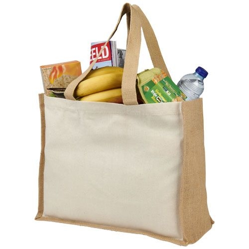 PF210701-1Varai 320 g_m Canvas und Jute Einkaufstasche 23L_ natural_natur