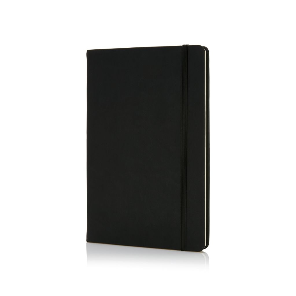 XDP773.42-1Deluxe Hardcover PU A5 Notizbuch_ schwarz