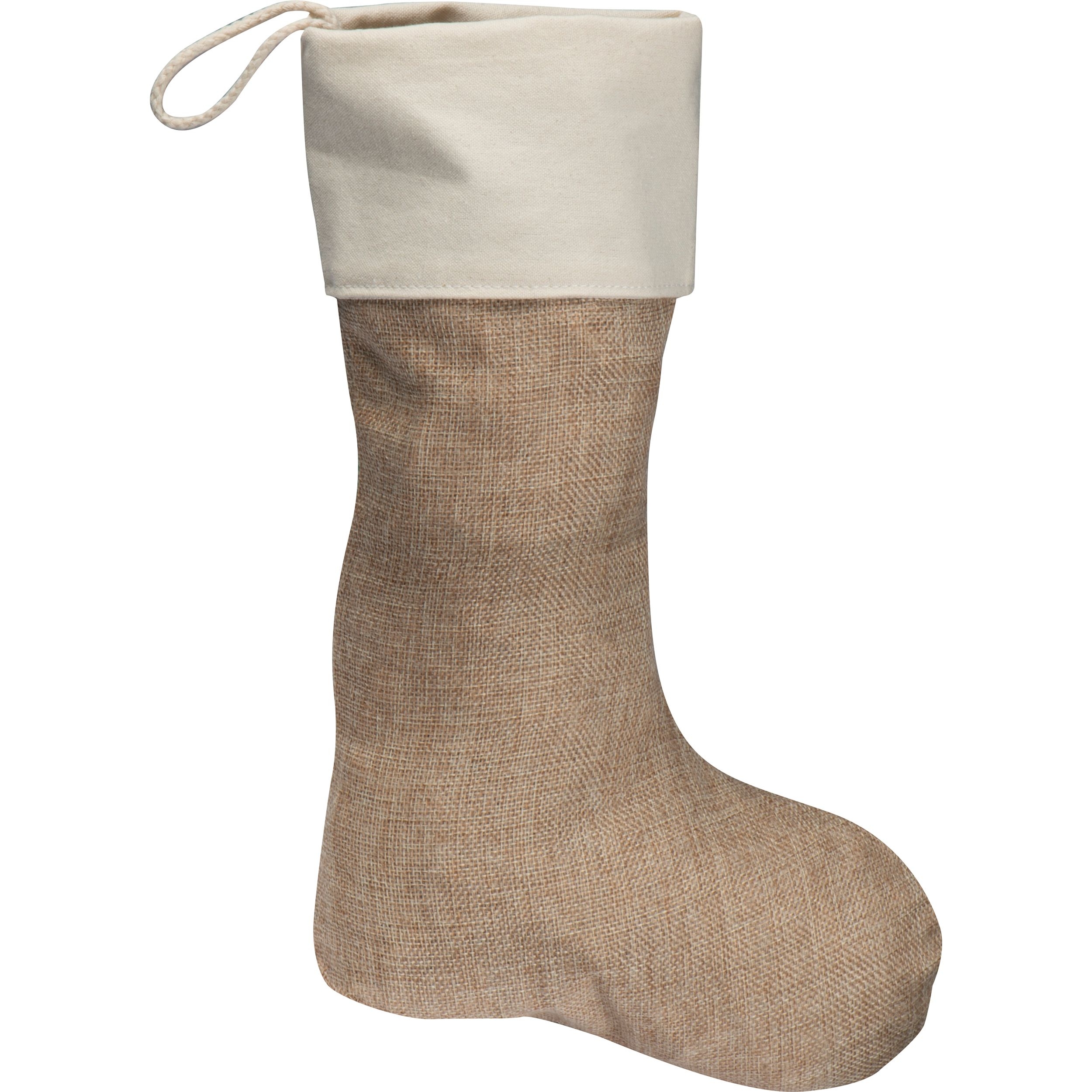 MA93241-13Weihnachtssocke aus Jute WALTER_ beige