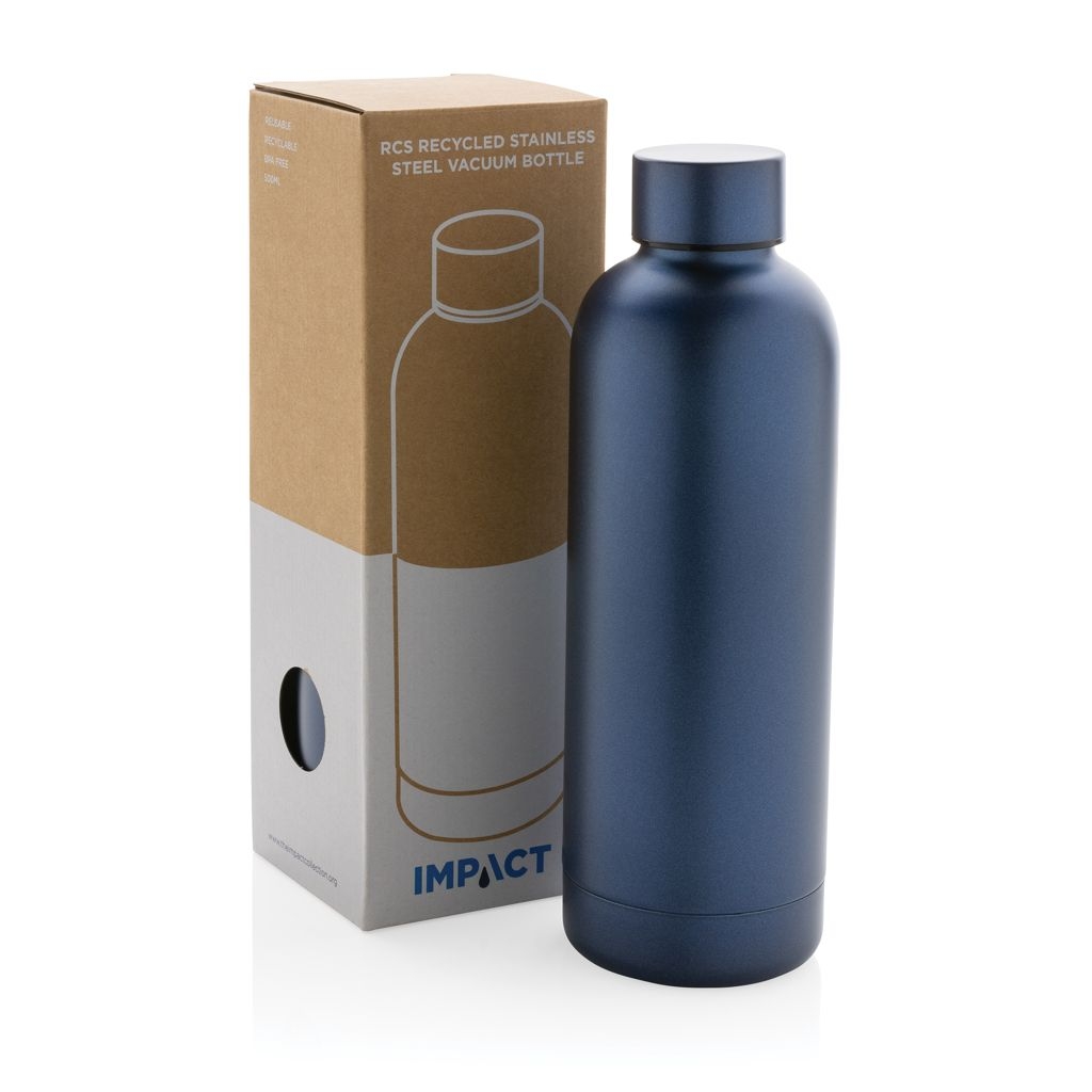 XDP435.70-5Impact Vakuumflasche aus RCS recyceltem Stainless-Steel_ blau