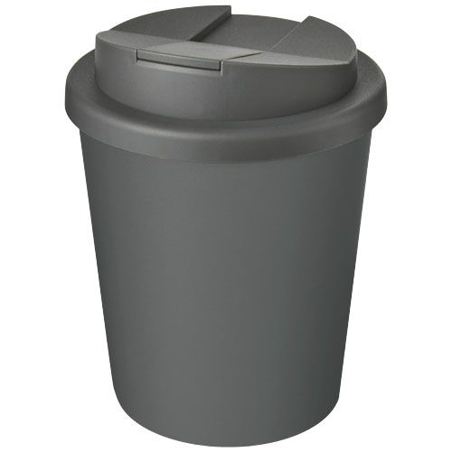 PF210455-18Americano® Espresso Eco 250 ml recycelter Isolierbecher mit auslaufsicherem Deckel_ grau