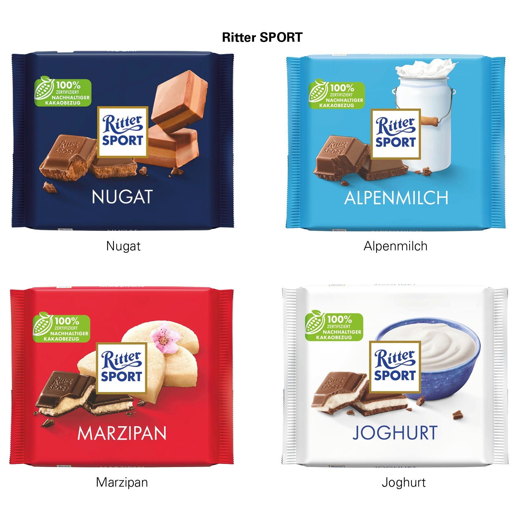 JG10134-1Ritter SPORT 100 g_ Ritter SPORT 100g_ Nugat