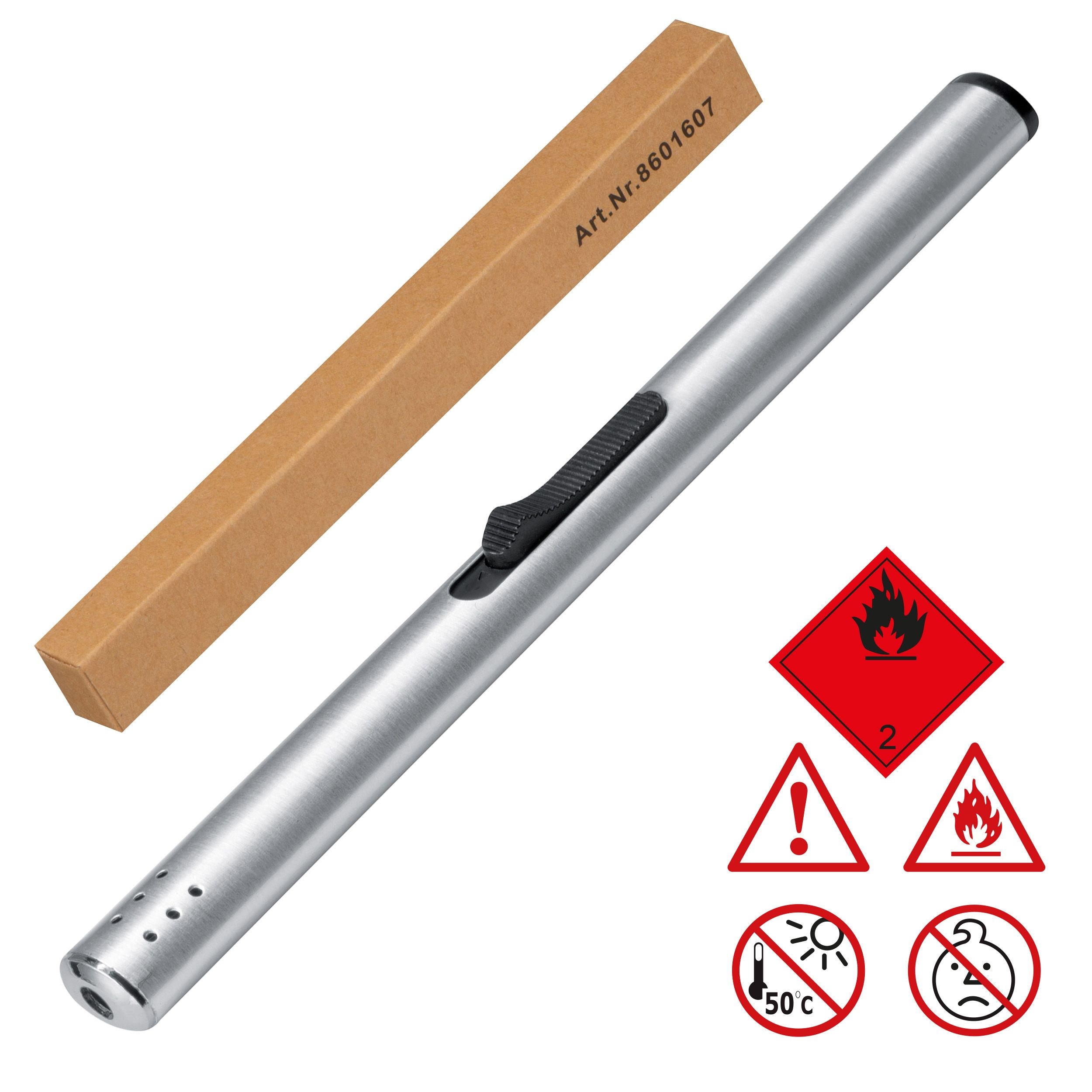 MA86016-07Stabfeuerzeug aus Metall_ silbergrau