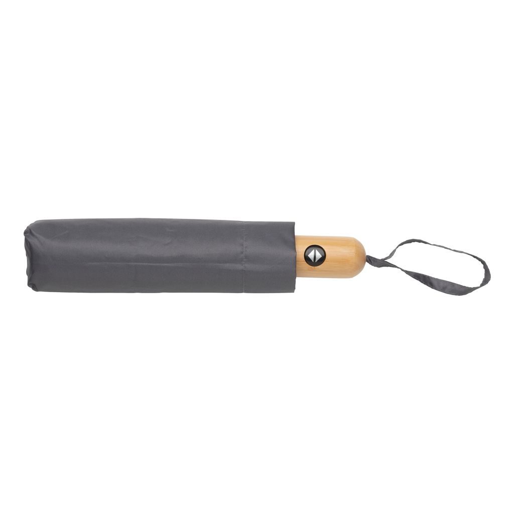 XDP850_61-221_ Impact AWARE™ RPET 190T Bambus-Schirm autom. open_close_ anthrazit