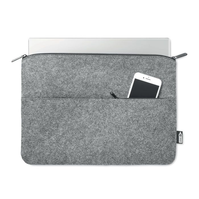 MO6419-07Toplo Laptoptasche RPET-Filz_ grau