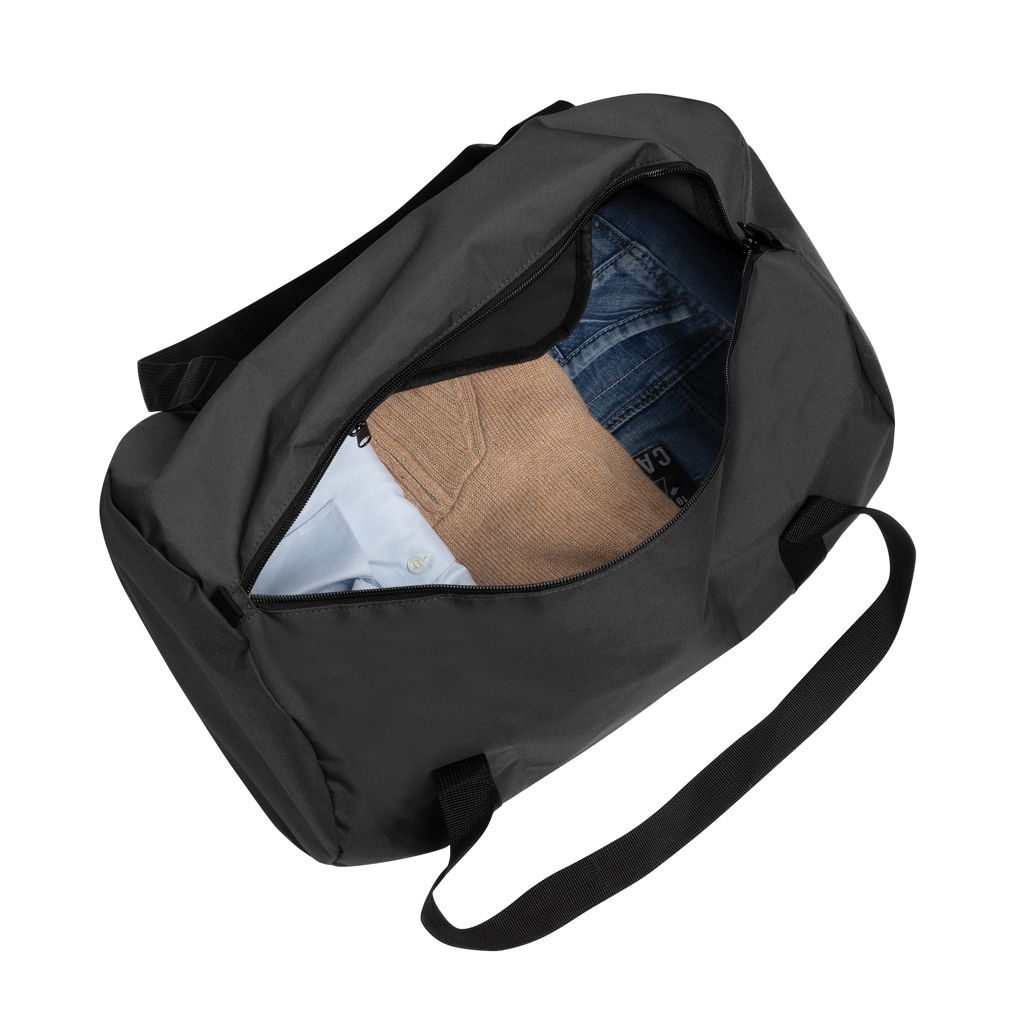 XDP763.18-01Dillon AWARE™ RPET faltbare Sporttasche_ schwarz