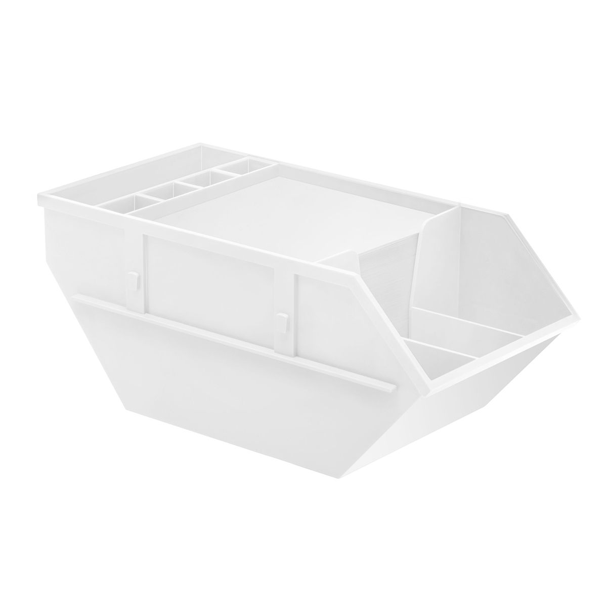 HE8625KPC-0Zettelbox mit Koecher _Container_ weiss