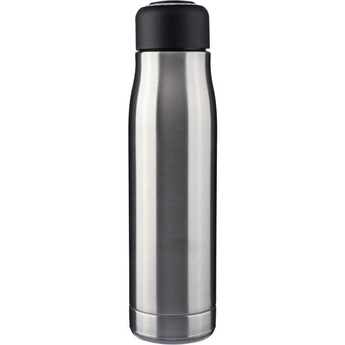 GI1267777-32Doppelwandige Trinkflasche aus recyceltem Edelstahl _500 ml_ Solene_ silber