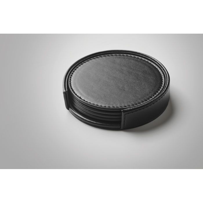 MO2615-03Posa Set Untersetzer-Set PU_ schwarz