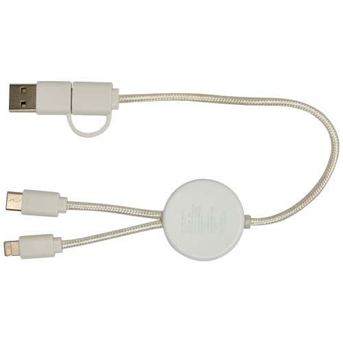PF124421-1Chechia 30 cm 5-in-1 Kabel aus recyceltem Kunststoff fuer Datenuebertragung und 27W Schnellladung mit
