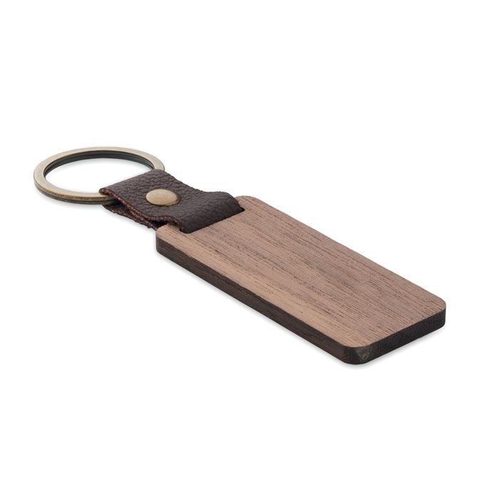 MO2369-40Nawkey Schluesselring Walnuss und PU_ holz