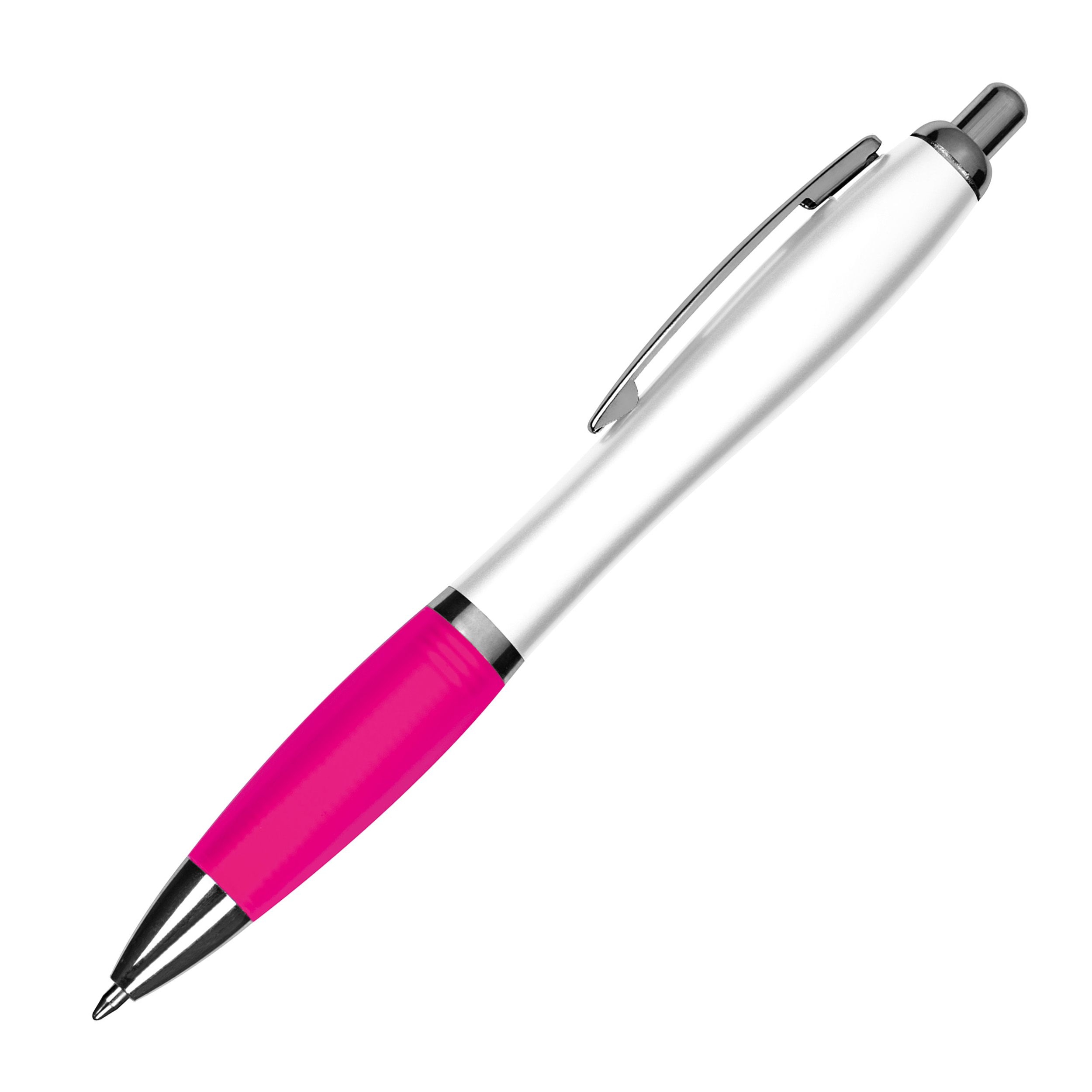 MA11683-11Kugelschreiber mit weissem Schaft _ pink