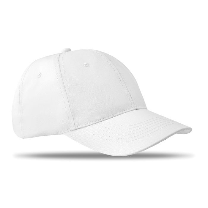 MO8834-06Basie Baseball Kappe 6 Panels_ Weiss MO8834-06Basie Baseball Kappe 6 Panels_ Weiss
