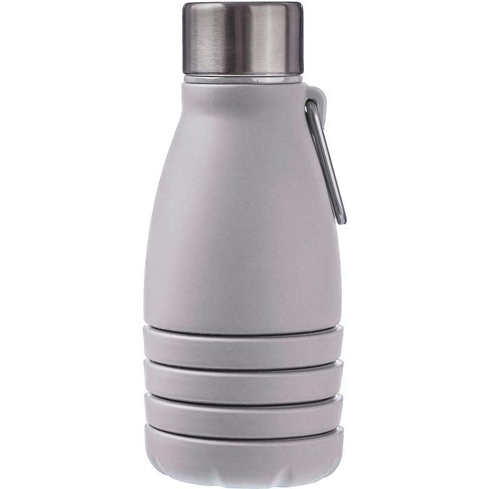 GI1172250-03Faltbare Silikon-Trinkflasche 550 ml Erin_ grau