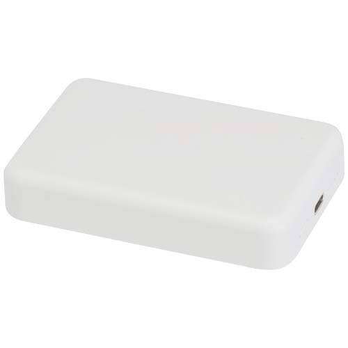 PF124442-1Acrab 15 W 10.000 mAh magnetische kabellose Powerbank mit 20 W PD aus recyceltem Kunststoff_ weiss