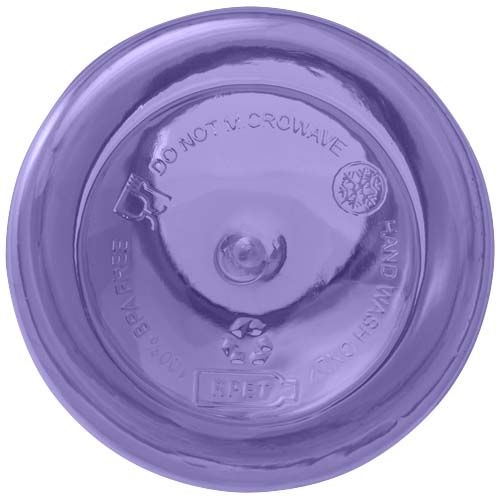 PF100778-8Oregon 400 ml RCS-zertifizierte Trinkflasche aus recyceltem Kunststoff mit Karabiner _ dusk violett