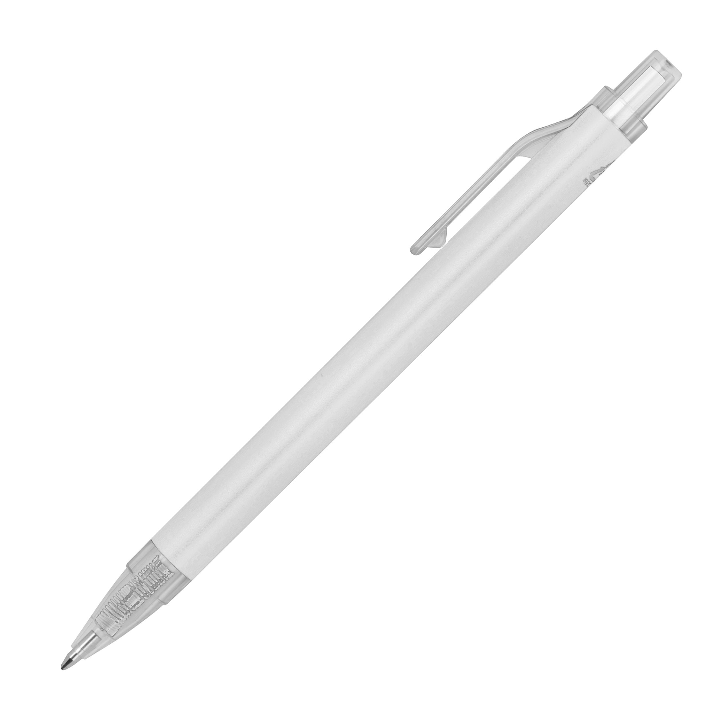 MA15473-06Kugelschreiber mit transparenten Clip EUGENE_ weiss