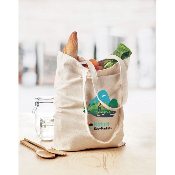 MO6159-13Rassa Canvas Shopping Tasche 270g_m²_ Beige