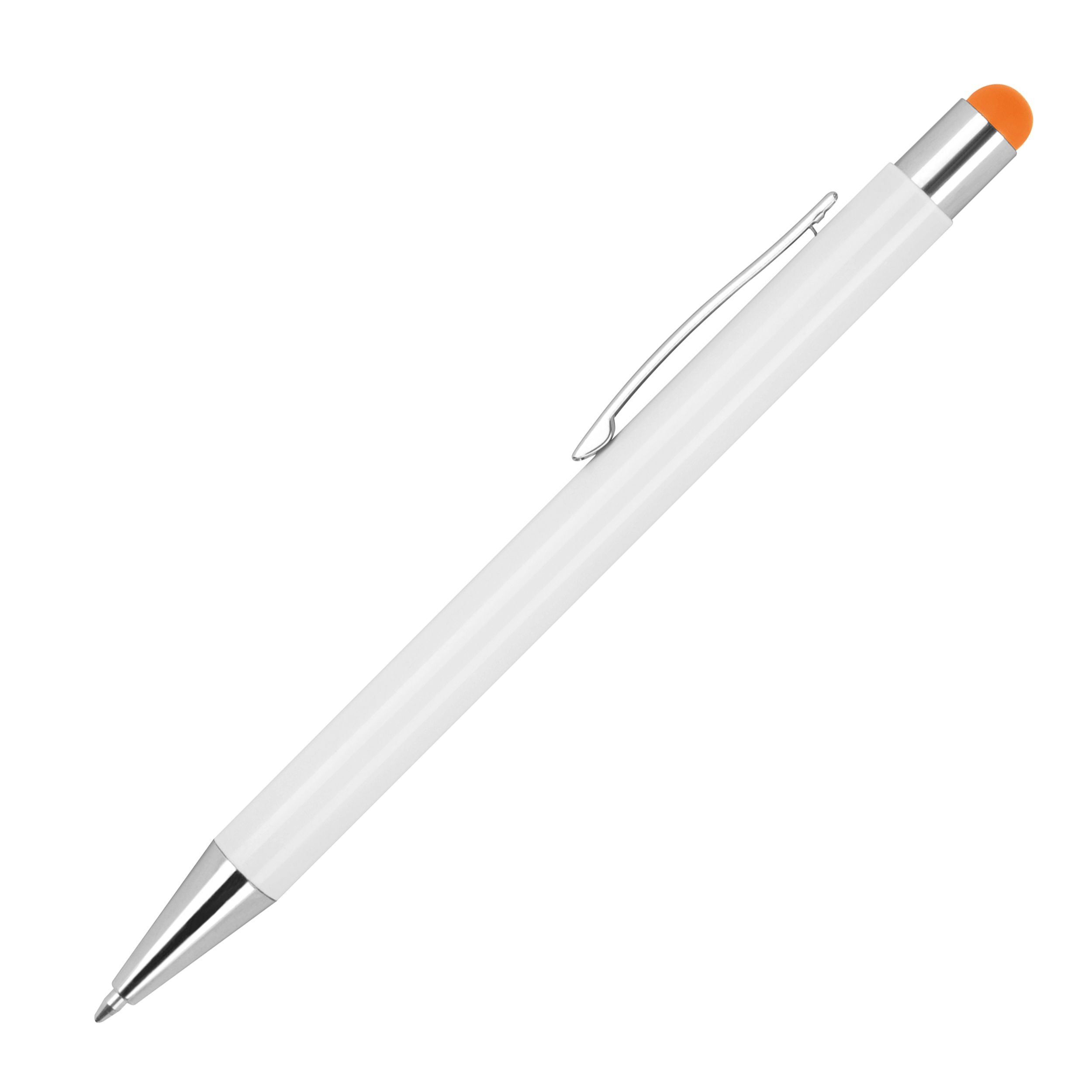 MA13238-10Kugelschreiber aus Aluminium mit gummierter Oberflaeche _ orange